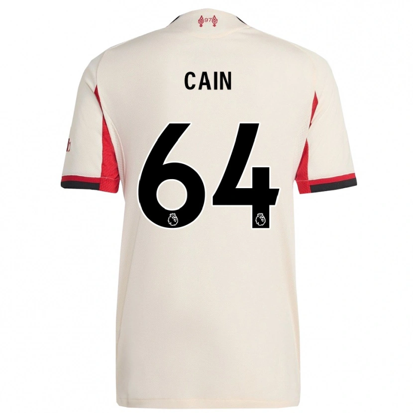 Danxen Hombre Camiseta Jake Cain #64 Blanco Negro 2ª Equipación 2025/26 La Camisa México