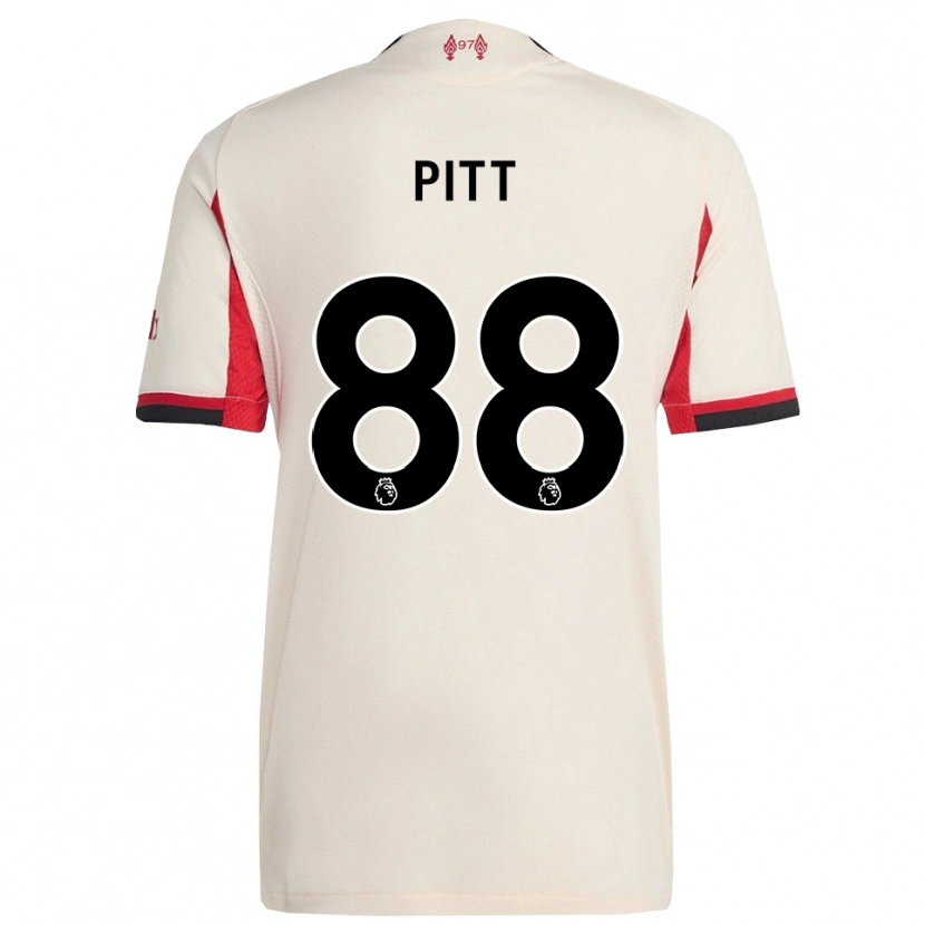 Danxen Hombre Camiseta Lucas Pitt #88 Blanco Negro 2ª Equipación 2025/26 La Camisa México