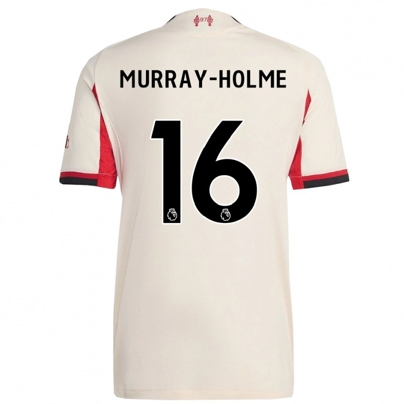 Danxen Hombre Camiseta Hadyn Murray-Holme #16 Blanco Negro 2ª Equipación 2025/26 La Camisa México