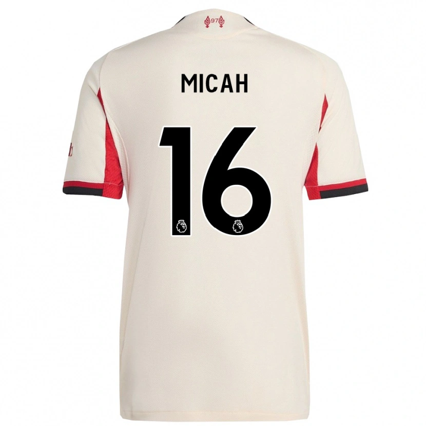 Danxen Hombre Camiseta Teagan Micah #16 Blanco Negro 2ª Equipación 2025/26 La Camisa México