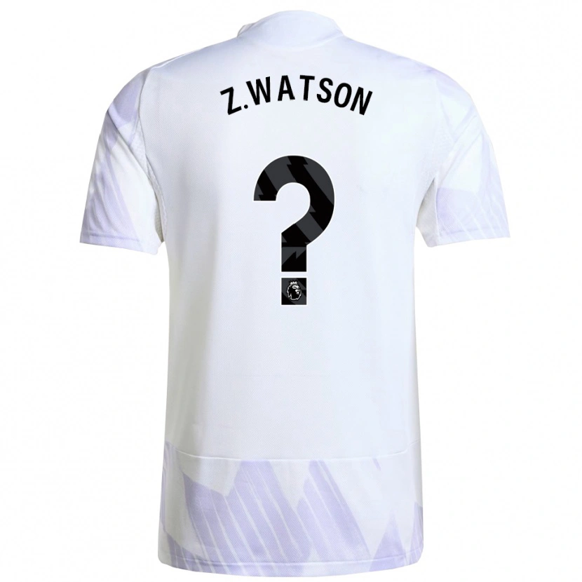 Danxen Hombre Camiseta Zac Watson #0 Blanco Púrpura Púrpura 2ª Equipación 2025/26 La Camisa México