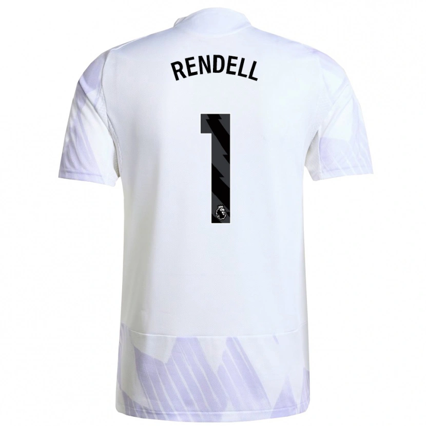 Danxen Hombre Camiseta Kayla Rendell #1 Blanco Púrpura Púrpura 2ª Equipación 2025/26 La Camisa México