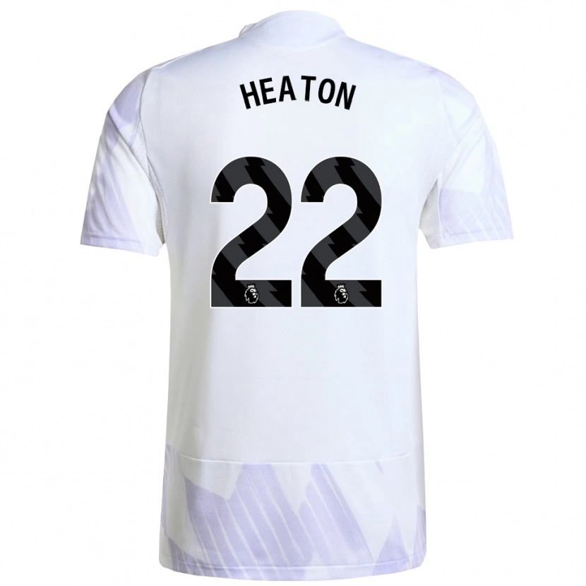 Danxen Hombre Camiseta Tom Heaton #22 Blanco Púrpura Púrpura 2ª Equipación 2025/26 La Camisa México