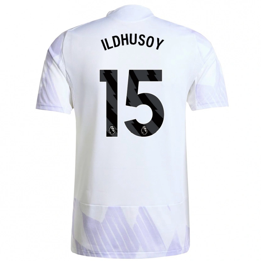 Danxen Hombre Camiseta Celin Bizet Ildhusøy #15 Blanco Púrpura Púrpura 2ª Equipación 2025/26 La Camisa México