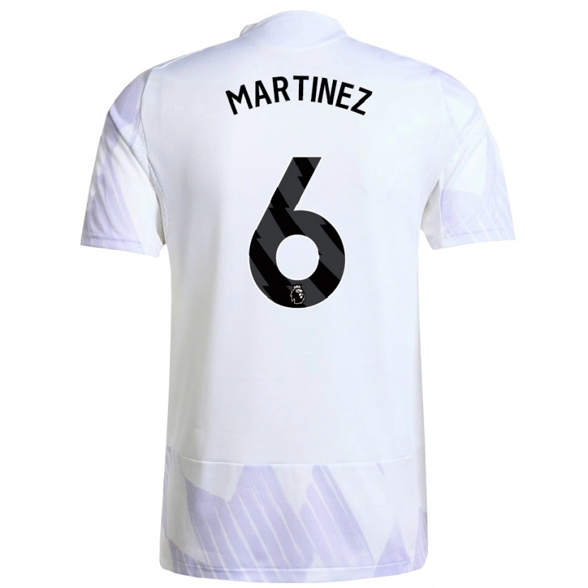 Danxen Hombre Camiseta Lisandro Martínez #6 Blanco Púrpura Púrpura 2ª Equipación 2025/26 La Camisa México