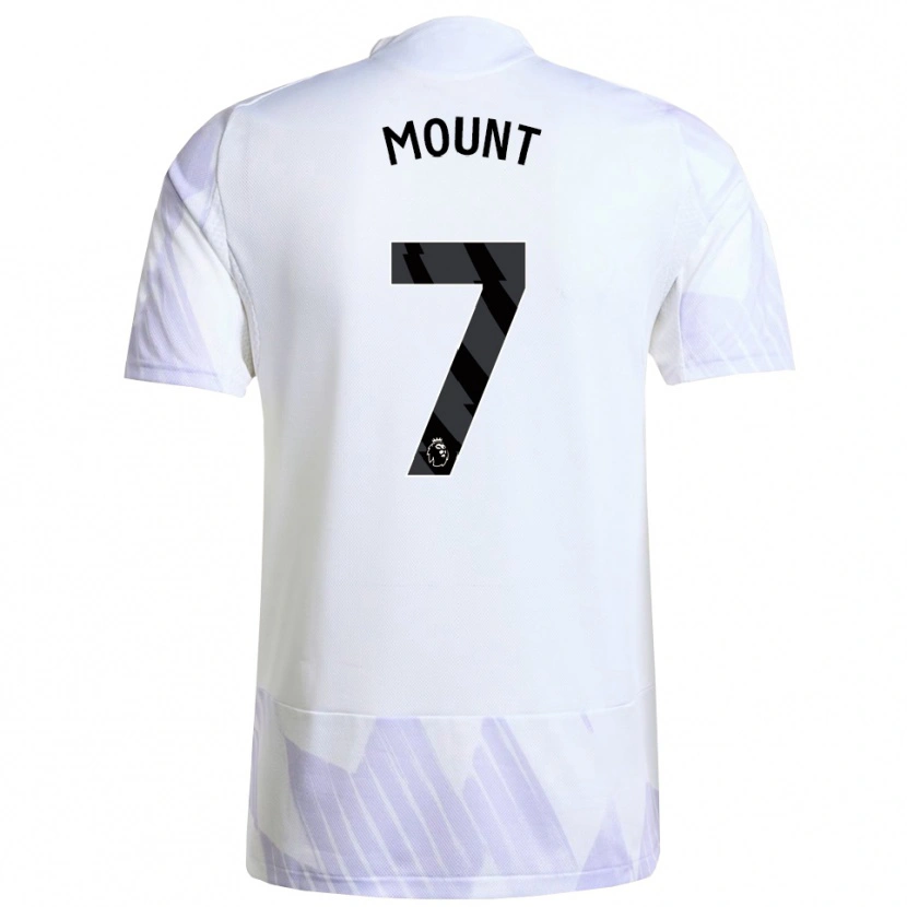 Danxen Hombre Camiseta Mason Mount #7 Blanco Púrpura Púrpura 2ª Equipación 2025/26 La Camisa México