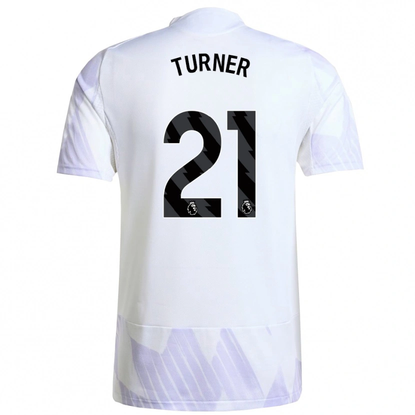 Danxen Hombre Camiseta Millie Turner #21 Blanco Púrpura Púrpura 2ª Equipación 2025/26 La Camisa México