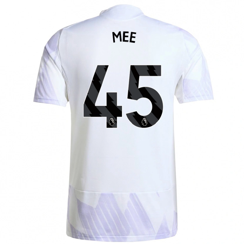 Danxen Hombre Camiseta Dermot Mee #45 Blanco Púrpura Púrpura 2ª Equipación 2025/26 La Camisa México