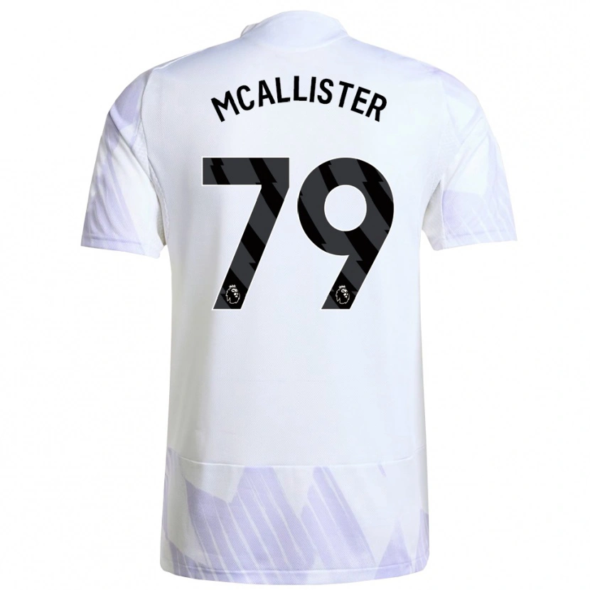Danxen Hombre Camiseta Finley Mcallister #79 Blanco Púrpura Púrpura 2ª Equipación 2025/26 La Camisa México