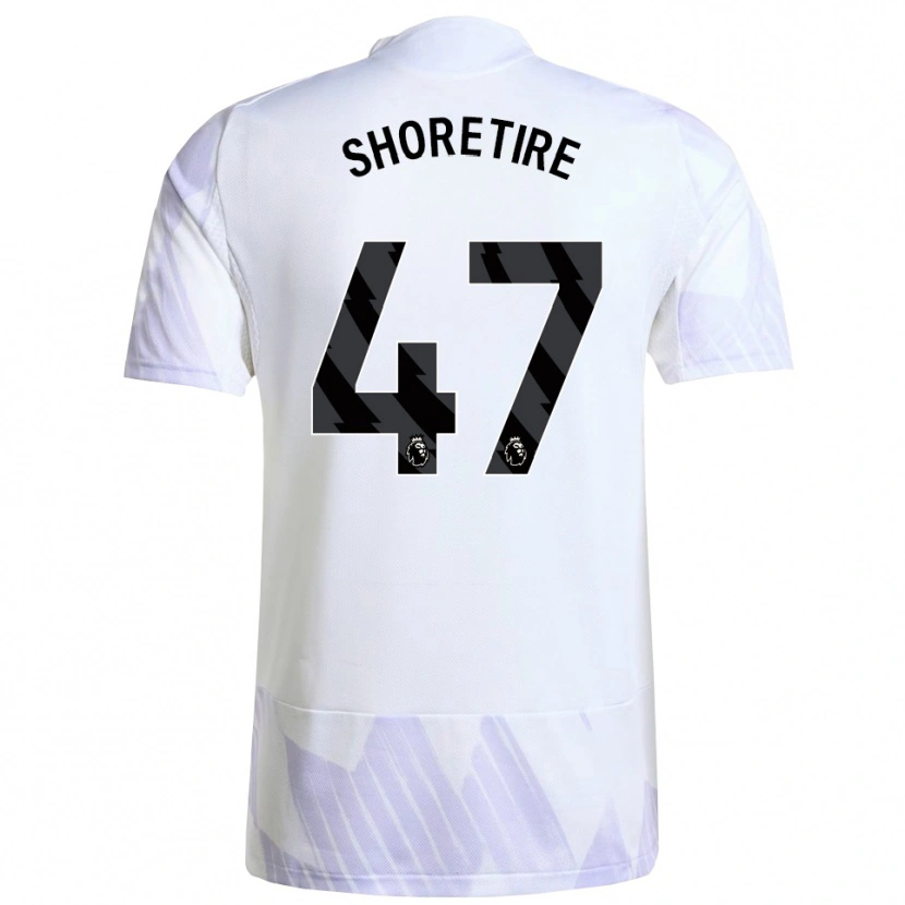 Danxen Hombre Camiseta Shola Shoretire #47 Blanco Púrpura Púrpura 2ª Equipación 2025/26 La Camisa México