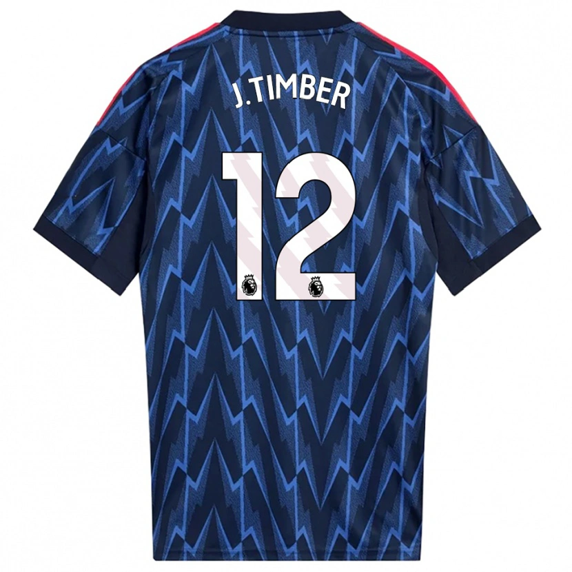 Danxen Hombre Camiseta Jurrien Timber #12 Marino Rojo 2ª Equipación 2025/26 La Camisa México