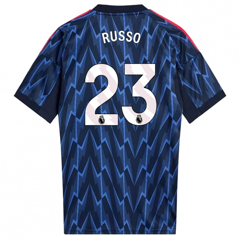 Danxen Hombre Camiseta Alessia Russo #23 Marino Rojo 2ª Equipación 2025/26 La Camisa México