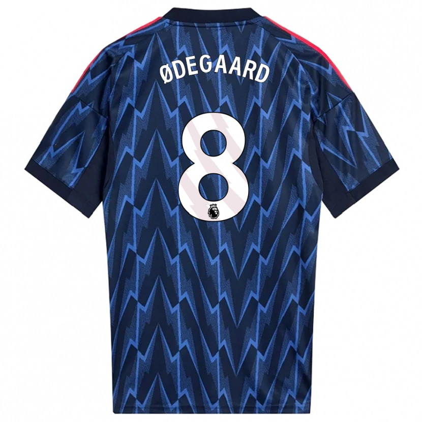 Danxen Hombre Camiseta Martin Ødegaard #8 Marino Rojo 2ª Equipación 2025/26 La Camisa México