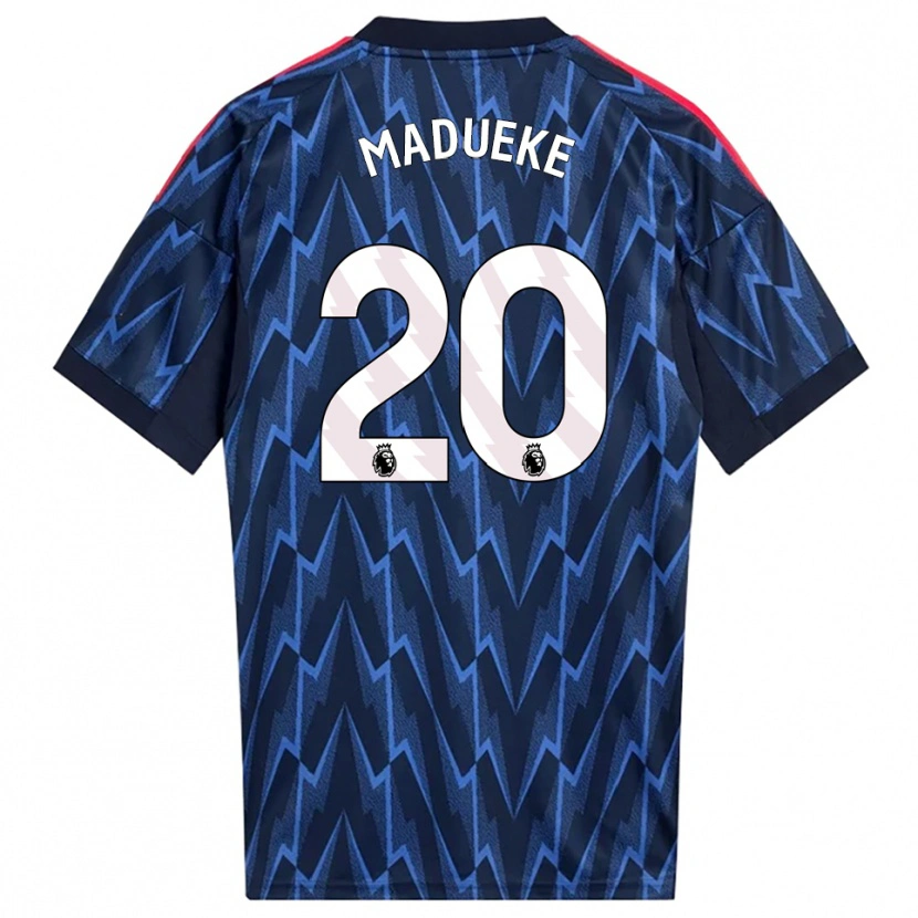 Danxen Hombre Camiseta Noni Madueke #20 Marino Rojo 2ª Equipación 2025/26 La Camisa México