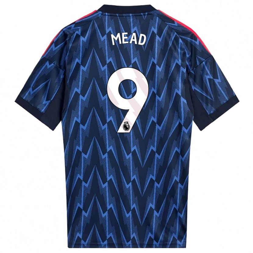Danxen Hombre Camiseta Beth Mead #9 Marino Rojo 2ª Equipación 2025/26 La Camisa México