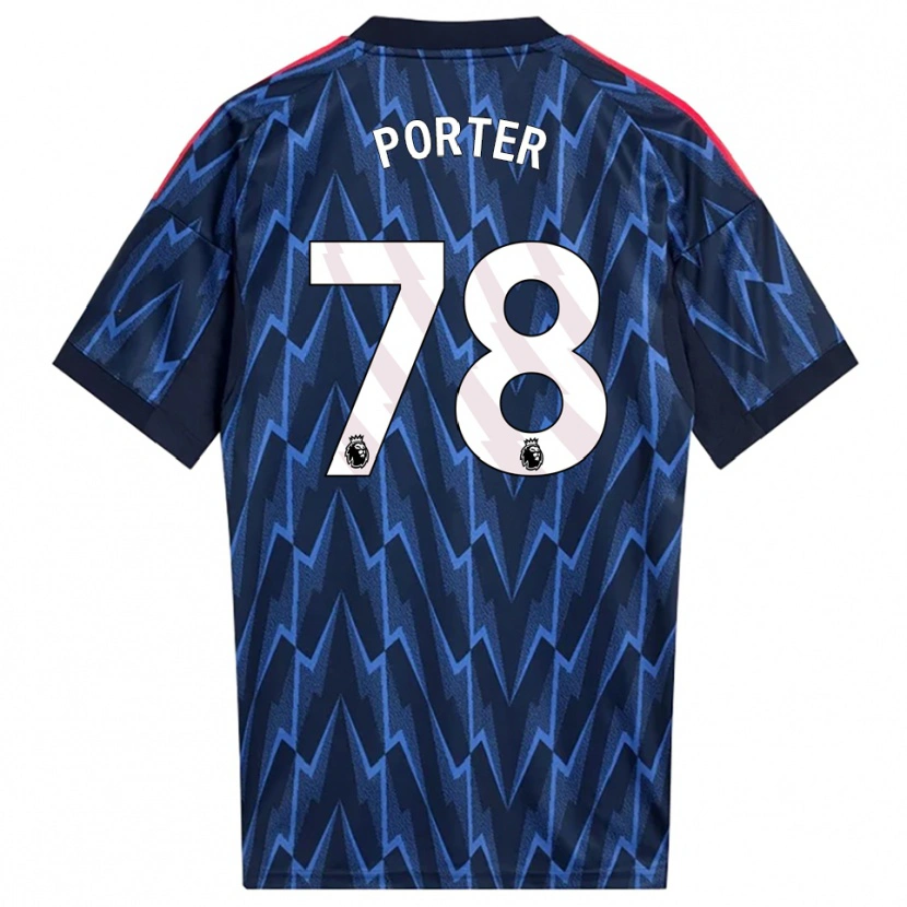 Danxen Hombre Camiseta Jack Porter #78 Marino Rojo 2ª Equipación 2025/26 La Camisa México