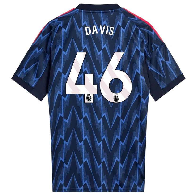 Danxen Hombre Camiseta Timi Davis #46 Marino Rojo 2ª Equipación 2025/26 La Camisa México