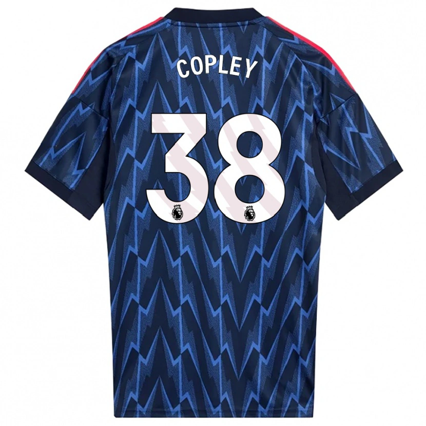 Danxen Hombre Camiseta Louie Copley #38 Marino Rojo 2ª Equipación 2025/26 La Camisa México