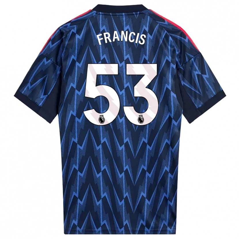 Danxen Hombre Camiseta Jack Henry Francis #53 Marino Rojo 2ª Equipación 2025/26 La Camisa México