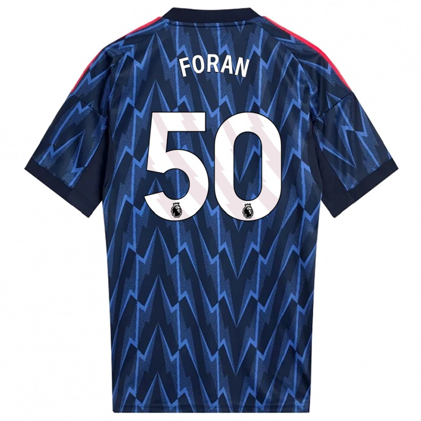 Danxen Hombre Camiseta Taylor Foran #50 Marino Rojo 2ª Equipación 2025/26 La Camisa México