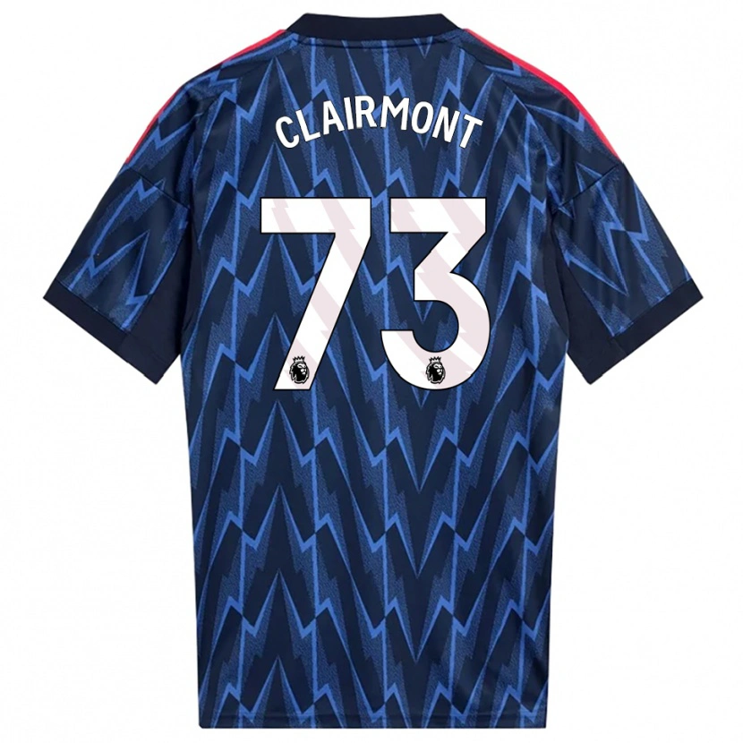 Danxen Hombre Camiseta Reece Clairmont #73 Marino Rojo 2ª Equipación 2025/26 La Camisa México