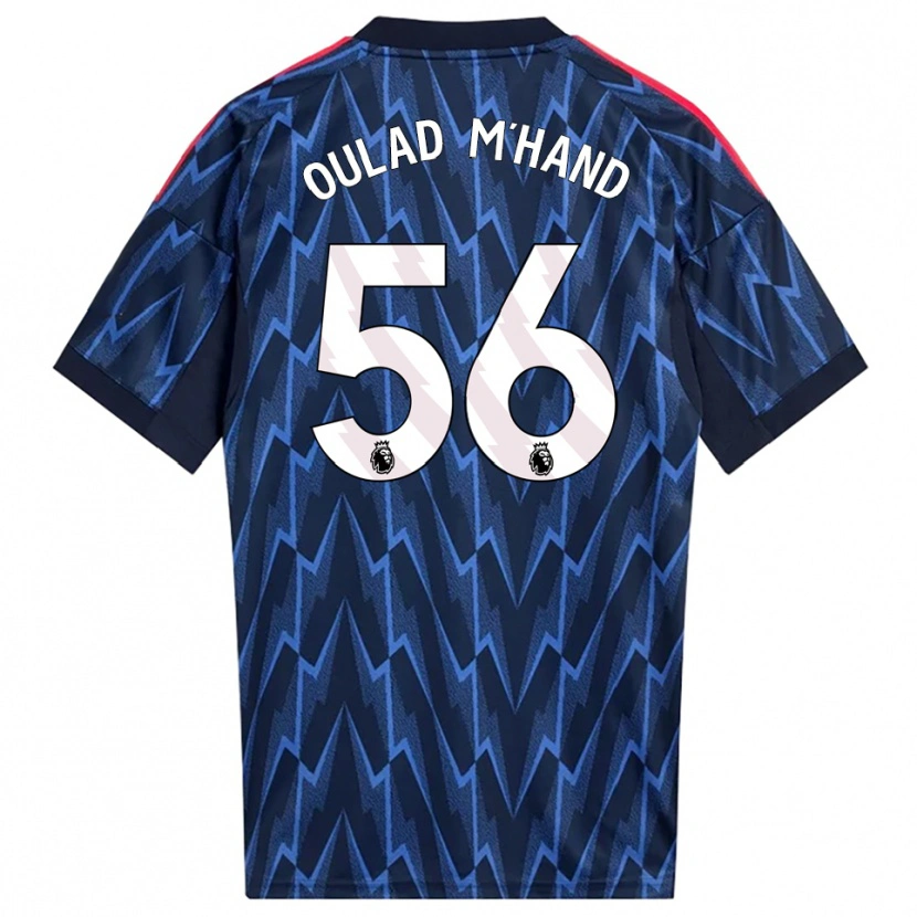Danxen Hombre Camiseta Salah-Eddine Oulad M'hand #56 Marino Rojo 2ª Equipación 2025/26 La Camisa México