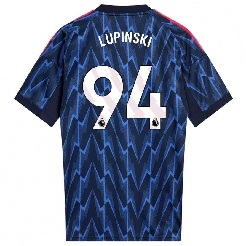 Danxen Hombre Camiseta Remi Lupinski #94 Marino Rojo 2ª Equipación 2025/26 La Camisa México