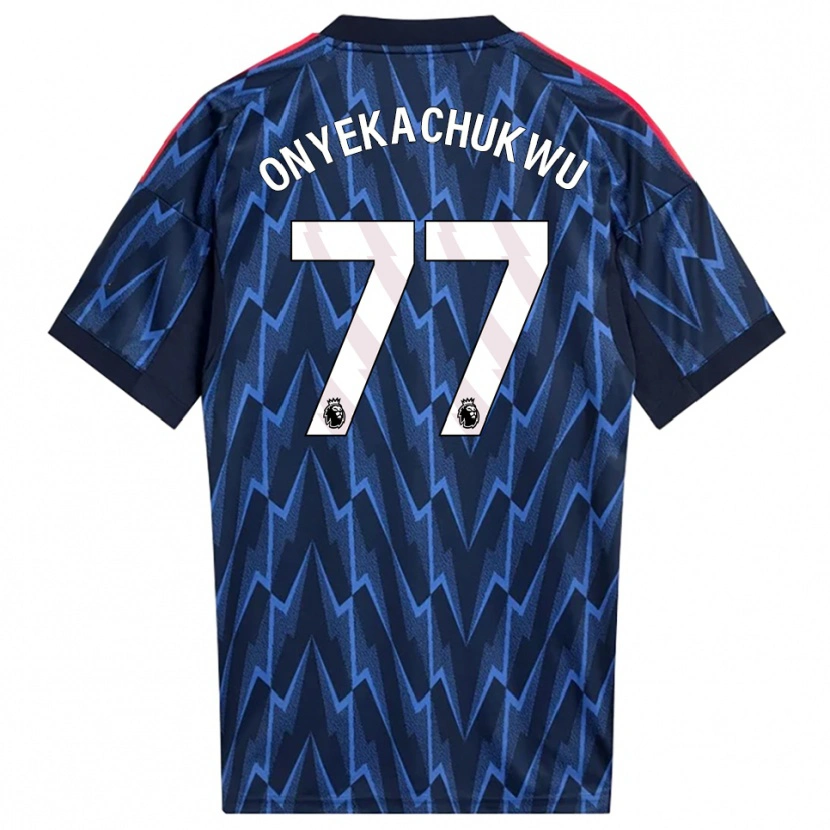 Danxen Hombre Camiseta Samuel Onyekachukwu #77 Marino Rojo 2ª Equipación 2025/26 La Camisa México