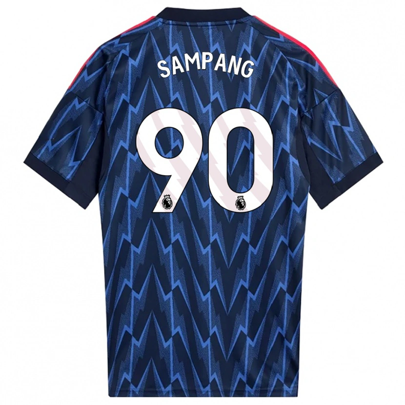 Danxen Hombre Camiseta Saurap Sampang #90 Marino Rojo 2ª Equipación 2025/26 La Camisa México