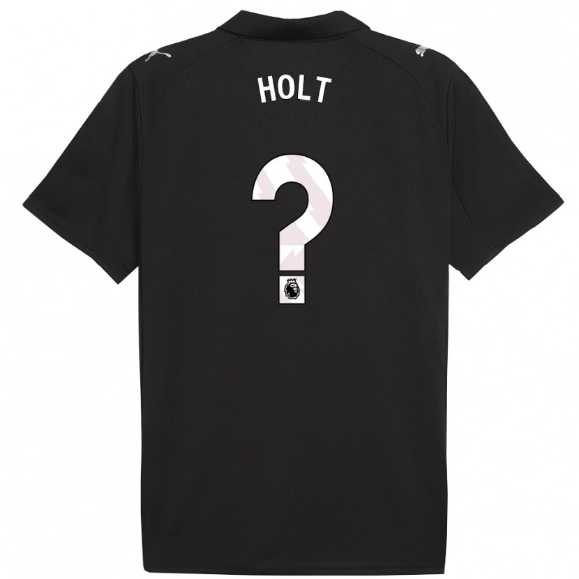 Danxen Hombre Camiseta Charlie Holt #0 Negro Blanco 2ª Equipación 2025/26 La Camisa México