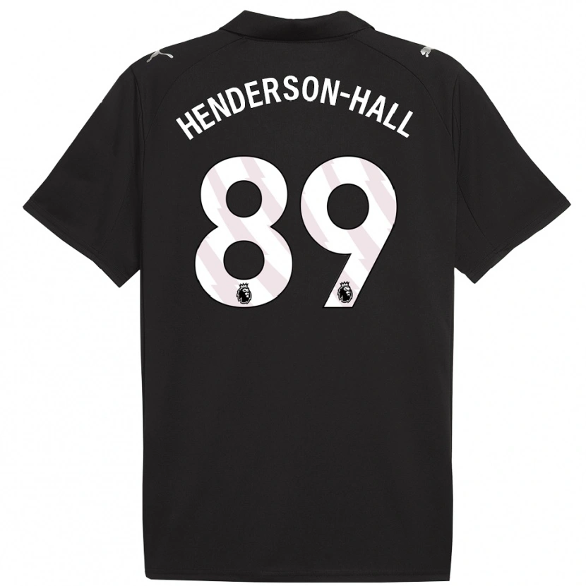 Danxen Hombre Camiseta Matty Henderson-Hall #89 Negro Blanco 2ª Equipación 2025/26 La Camisa México
