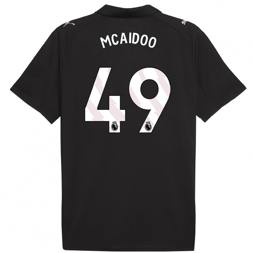 Danxen Hombre Camiseta Ryan Mcaidoo #49 Negro Blanco 2ª Equipación 2025/26 La Camisa México