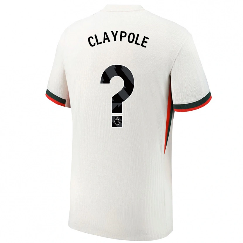 Danxen Hombre Camiseta Aimee Claypole #0 Blanco Verde 2ª Equipación 2025/26 La Camisa México