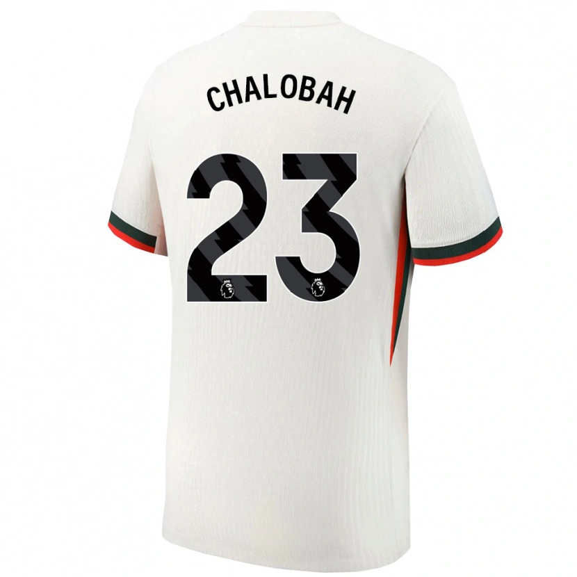Danxen Hombre Camiseta Trevoh Chalobah #23 Blanco Verde 2ª Equipación 2025/26 La Camisa México