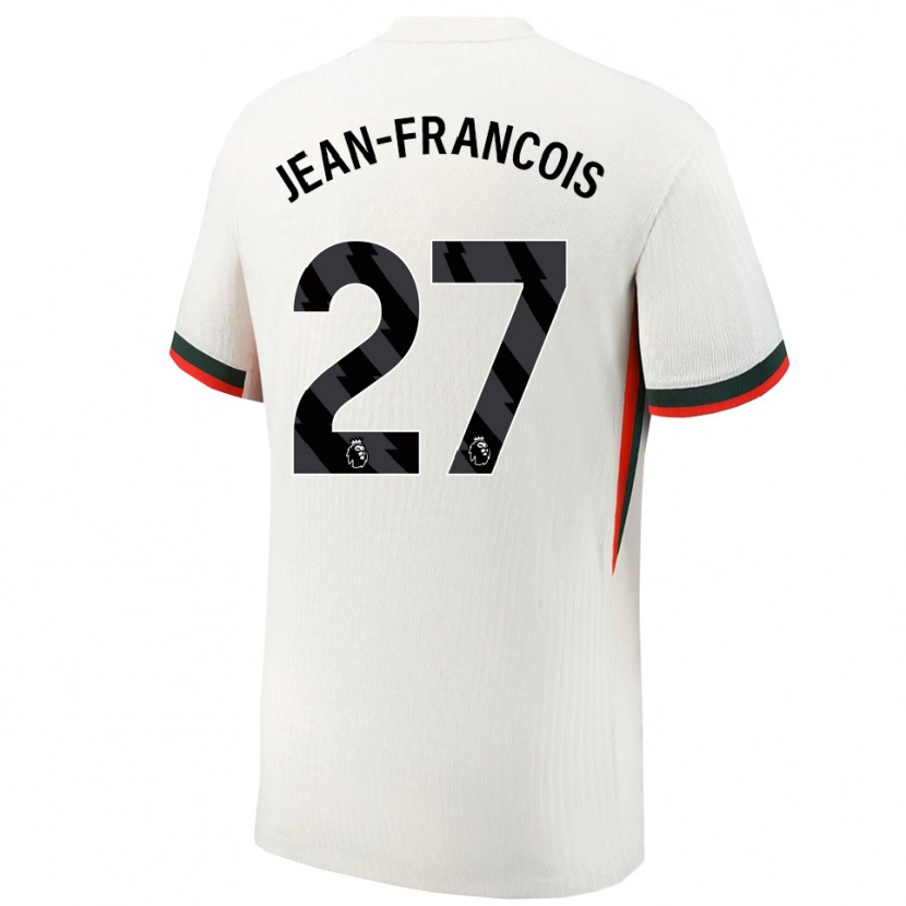 Danxen Hombre Camiseta Oriane Jean-Francois #27 Blanco Verde 2ª Equipación 2025/26 La Camisa México