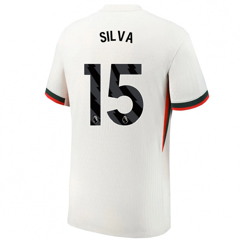 Danxen Hombre Camiseta Isaac Silva #15 Blanco Verde 2ª Equipación 2025/26 La Camisa México