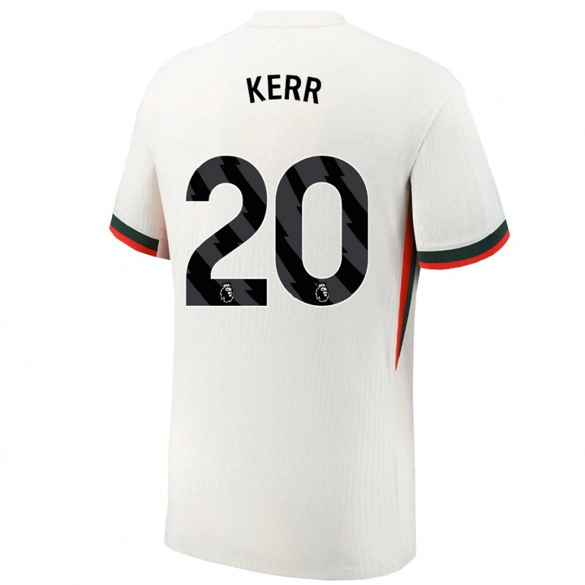 Danxen Hombre Camiseta Sam Kerr #20 Blanco Verde 2ª Equipación 2025/26 La Camisa México