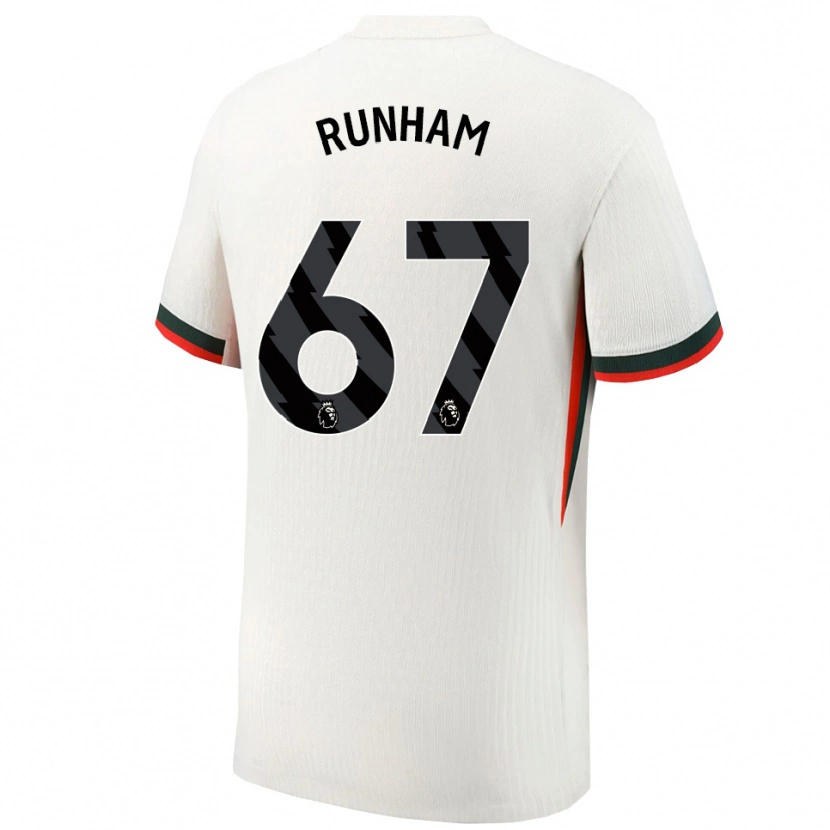 Danxen Hombre Camiseta Frankie Runham #67 Blanco Verde 2ª Equipación 2025/26 La Camisa México