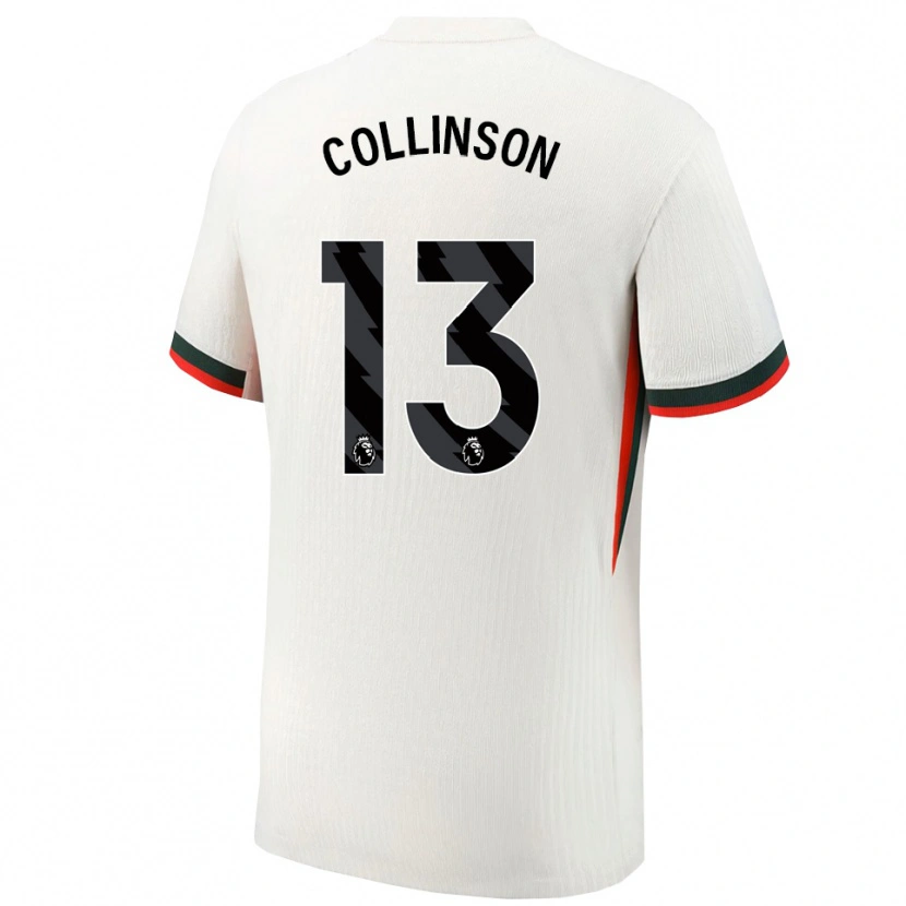 Danxen Hombre Camiseta Isaac Collinson #13 Blanco Verde 2ª Equipación 2025/26 La Camisa México