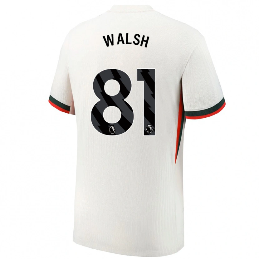 Danxen Hombre Camiseta Reggie Walsh #81 Blanco Verde 2ª Equipación 2025/26 La Camisa México