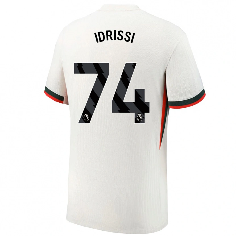 Danxen Hombre Camiseta Yahya Idrissi #74 Blanco Verde 2ª Equipación 2025/26 La Camisa México