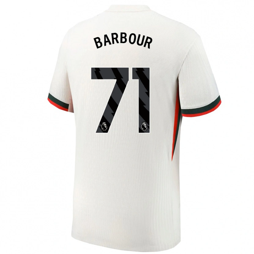 Danxen Hombre Camiseta Kobe Barbour #71 Blanco Verde 2ª Equipación 2025/26 La Camisa México