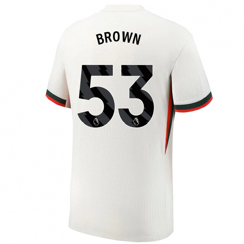 Danxen Hombre Camiseta Lola Brown #53 Blanco Verde 2ª Equipación 2025/26 La Camisa México