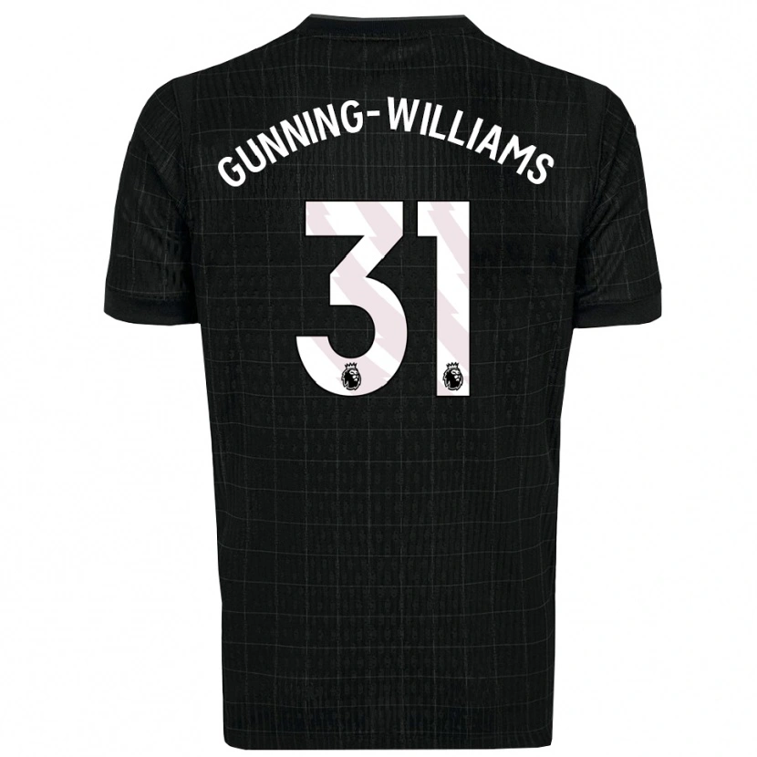 Danxen Hombre Camiseta Lenna Gunning-Williams #31 Negro Gris 2ª Equipación 2025/26 La Camisa México