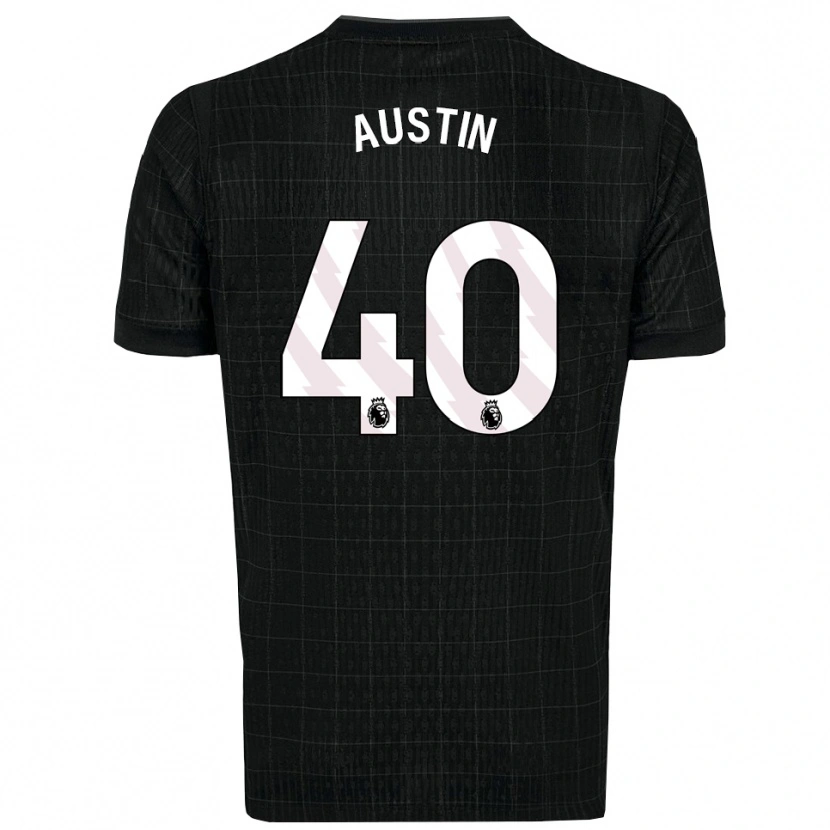 Danxen Hombre Camiseta Brandon Austin #40 Negro Gris 2ª Equipación 2025/26 La Camisa México