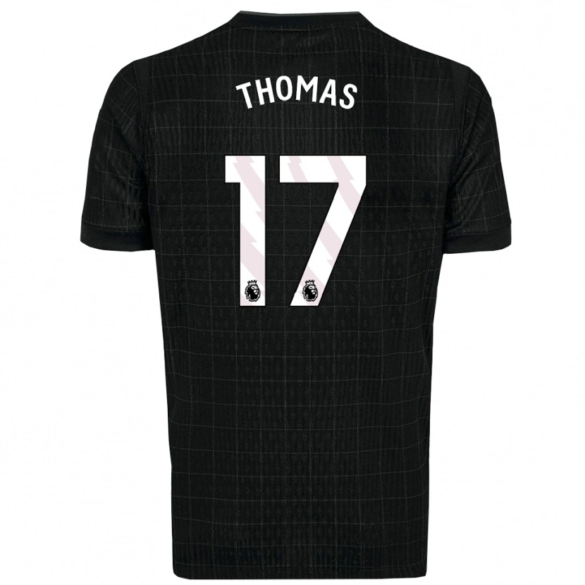Danxen Hombre Camiseta Martha Thomas #17 Negro Gris 2ª Equipación 2025/26 La Camisa México