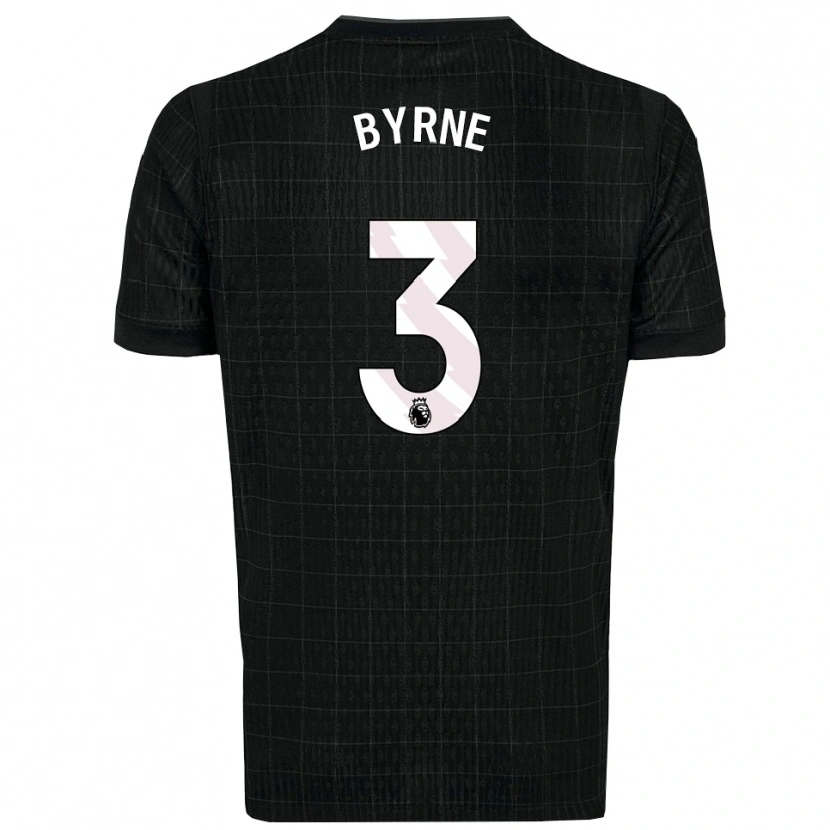 Danxen Hombre Camiseta Harry Byrne #3 Negro Gris 2ª Equipación 2025/26 La Camisa México