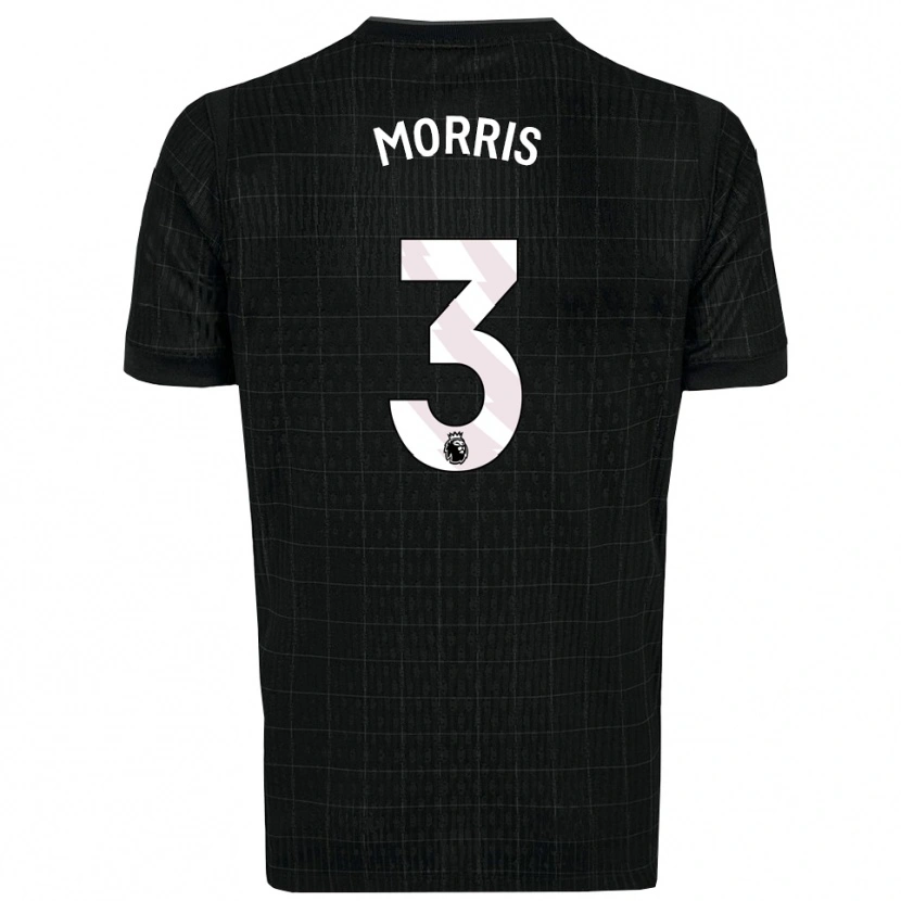 Danxen Hombre Camiseta Ella Morris #3 Negro Gris 2ª Equipación 2025/26 La Camisa México