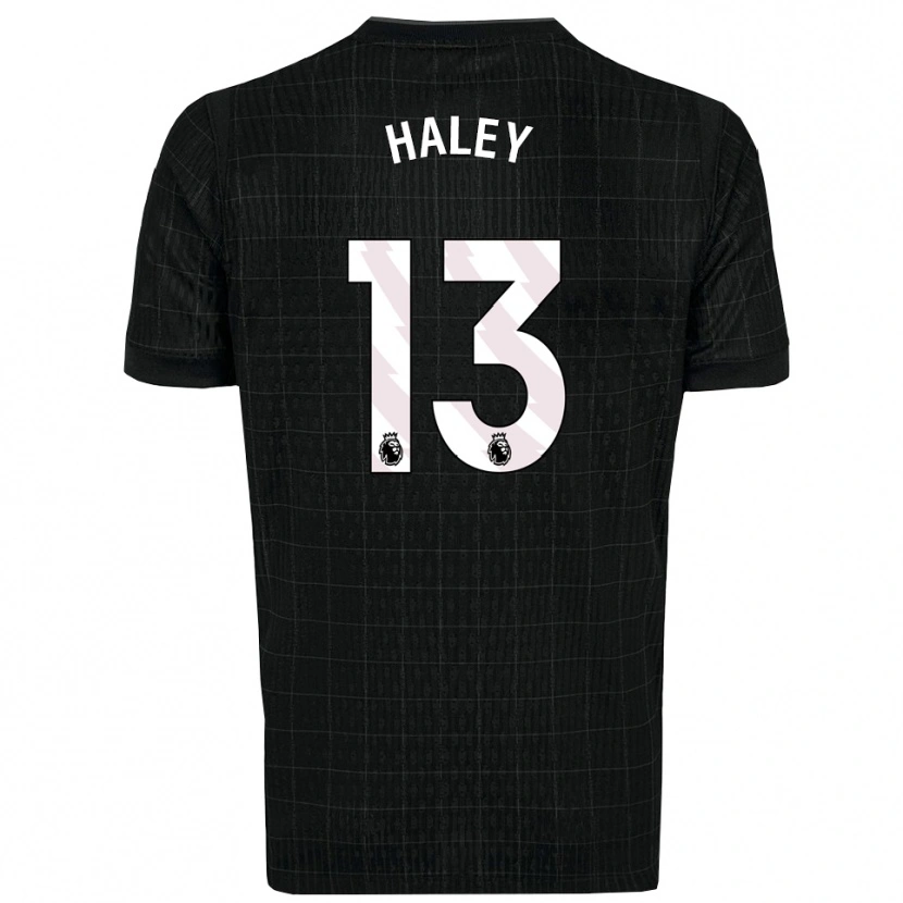 Danxen Hombre Camiseta Micah Haley #13 Negro Gris 2ª Equipación 2025/26 La Camisa México