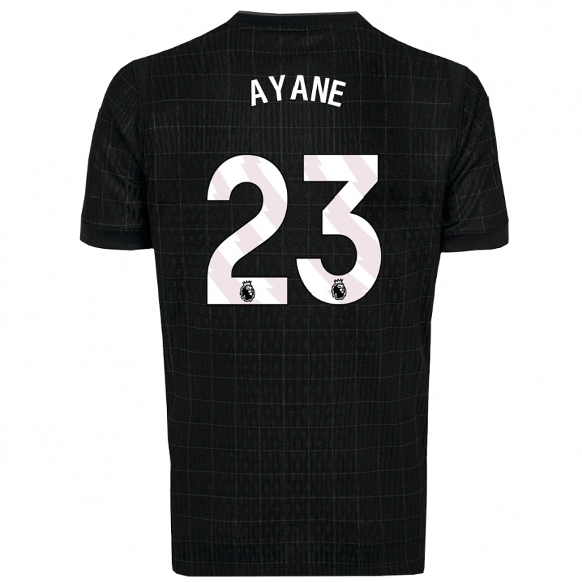 Danxen Hombre Camiseta Rosella Ayane #23 Negro Gris 2ª Equipación 2025/26 La Camisa México